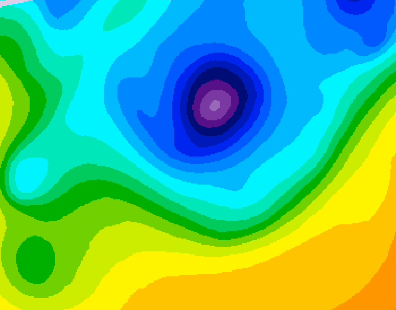 GDPS 500 millibar geopotential height 108 hour forecast chart for Canada based on 2026/04/06 1200Z data