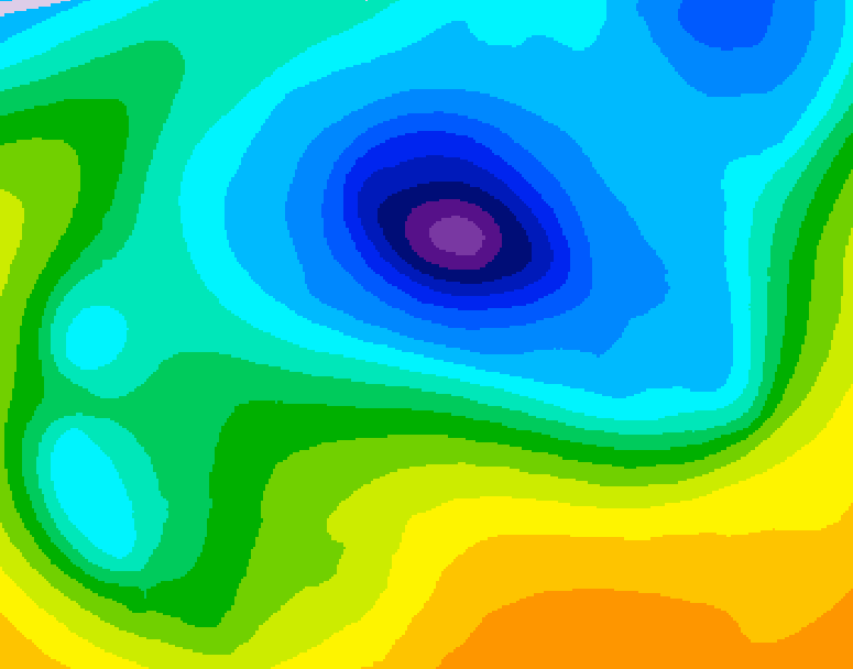 GDPS 500 millibar geopotential height 138 hour forecast chart for Canada based on 2026/04/06 1200Z data