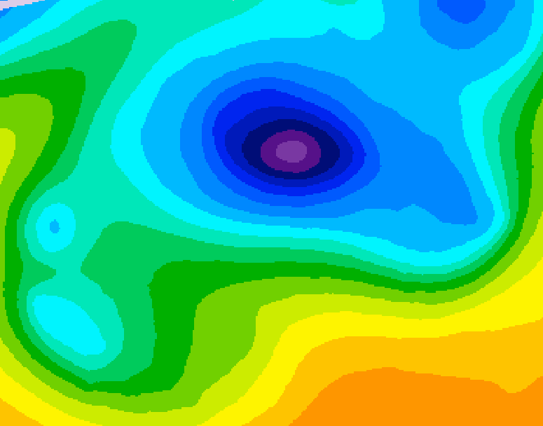 GDPS 500 millibar geopotential height 144 hour forecast chart for Canada based on 2026/04/06 1200Z data