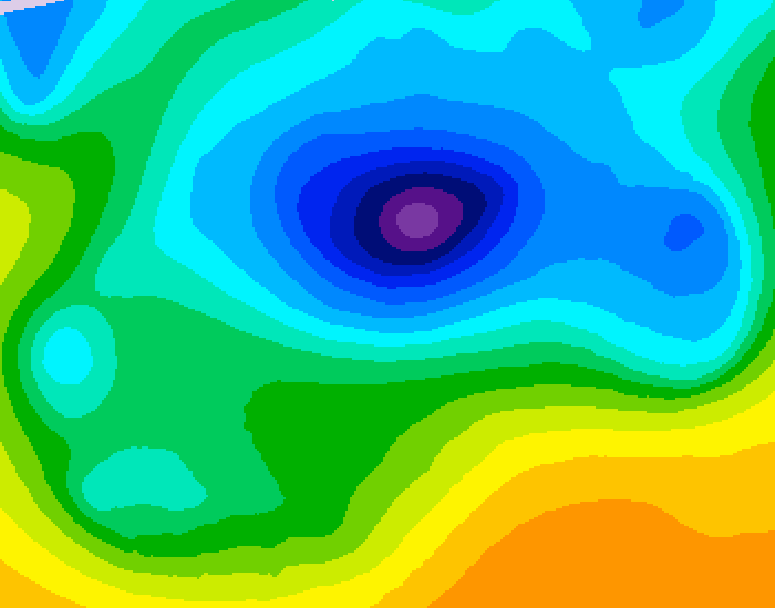 GDPS 500 millibar geopotential height 156 hour forecast chart for Canada based on 2026/04/06 1200Z data