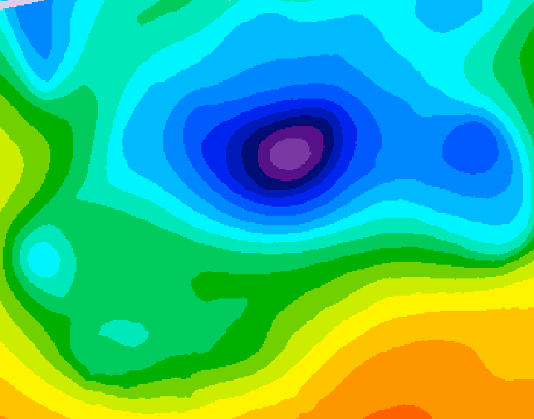 GDPS 500 millibar geopotential height 162 hour forecast chart for Canada based on 2026/04/06 1200Z data