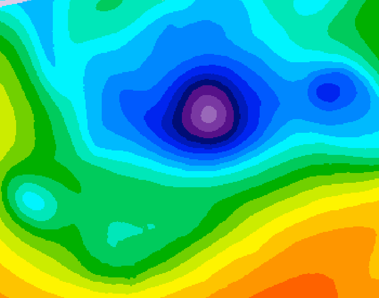 GDPS 500 millibar geopotential height 174 hour forecast chart for Canada based on 2026/04/06 1200Z data