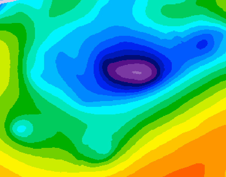 GDPS 500 millibar geopotential height 192 hour forecast chart for Canada based on 2026/04/06 1200Z data