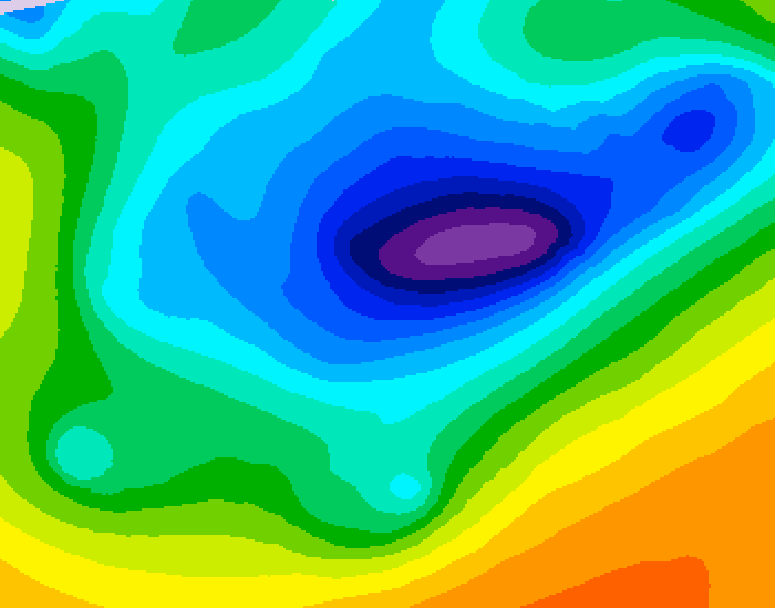 GDPS 500 millibar geopotential height 198 hour forecast chart for Canada based on 2026/04/06 1200Z data