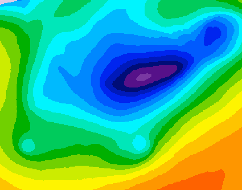 GDPS 500 millibar geopotential height 204 hour forecast chart for Canada based on 2026/04/06 1200Z data