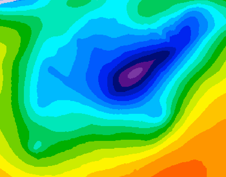 GDPS 500 millibar geopotential height 216 hour forecast chart for Canada based on 2026/04/06 1200Z data