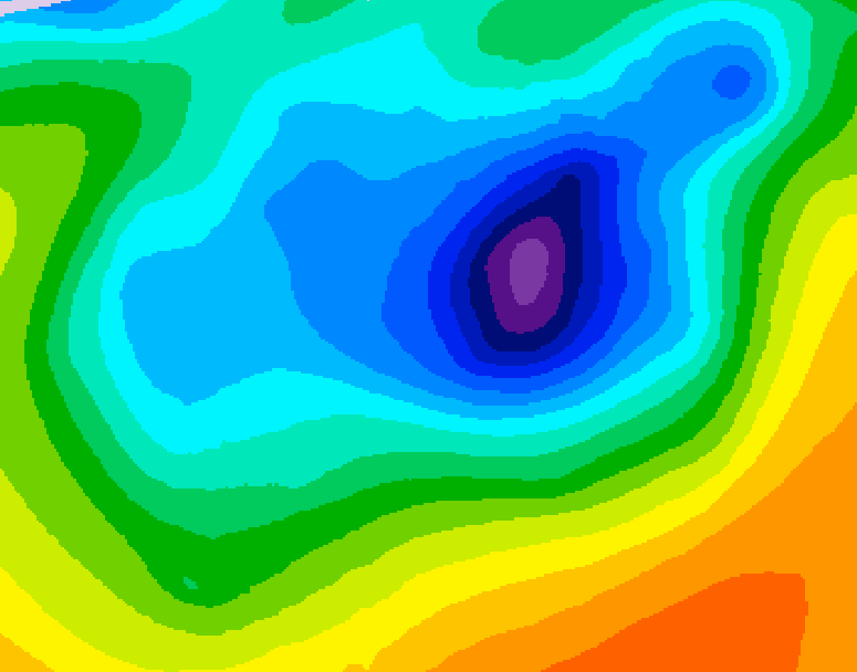 GDPS 500 millibar geopotential height 228 hour forecast chart for Canada based on 2026/04/06 1200Z data