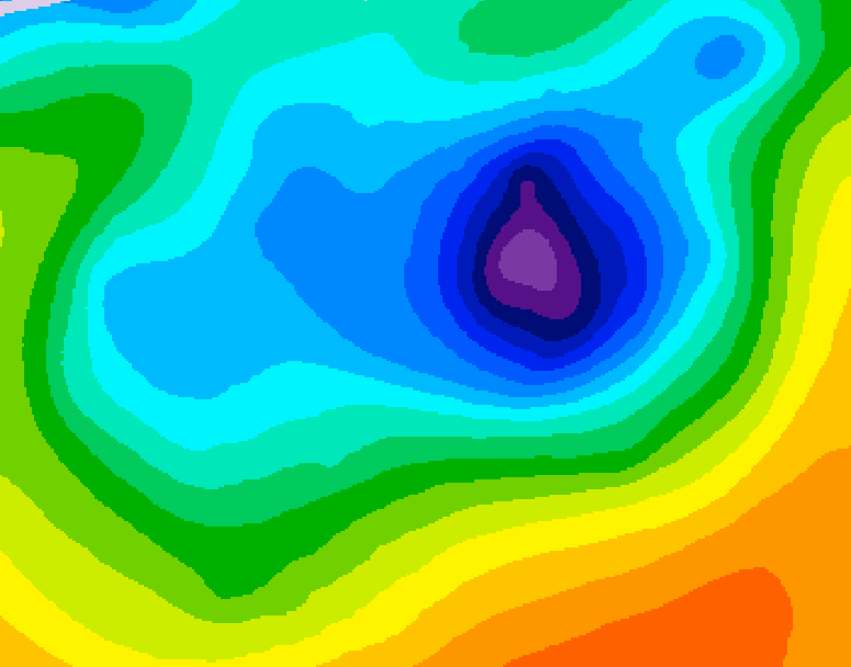 GDPS 500 millibar geopotential height 234 hour forecast chart for Canada based on 2026/04/06 1200Z data