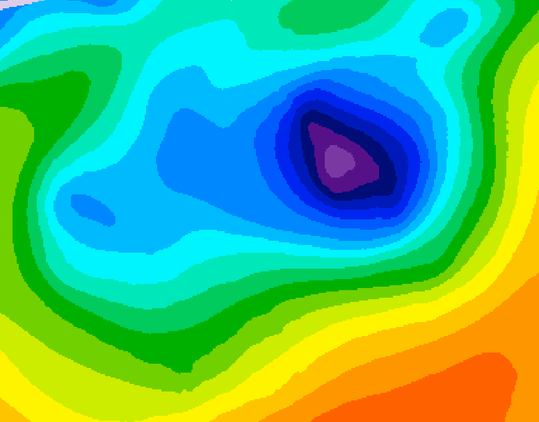 GDPS 500 millibar geopotential height 240 hour forecast chart for Canada based on 2026/04/06 1200Z data