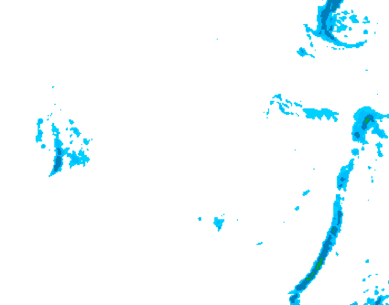 GDPS precipitation 012 hour forecast chart for Canada based on 2026/04/06 0000Z data