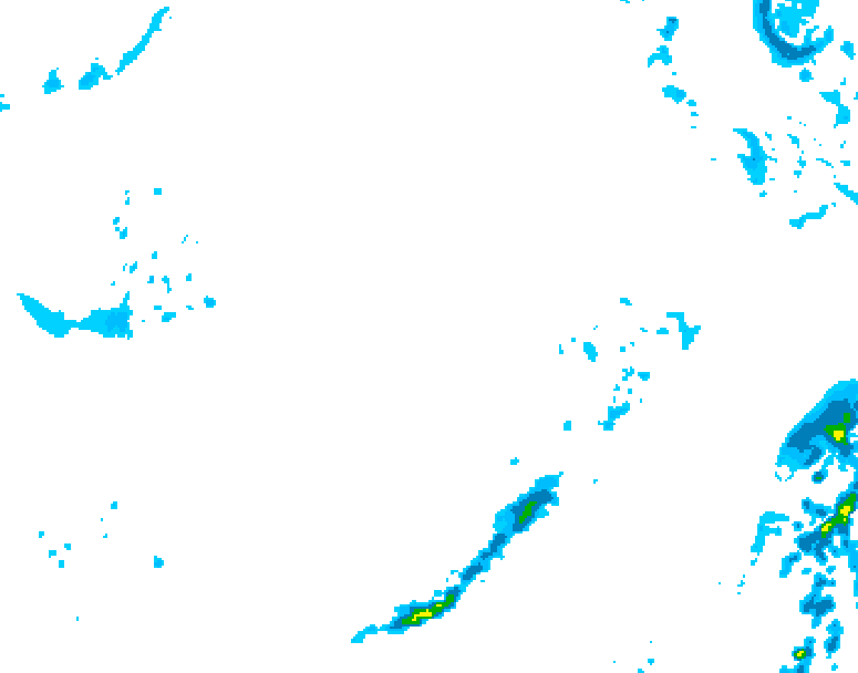GDPS precipitation 102 hour forecast chart for Canada based on 2026/04/06 0000Z data