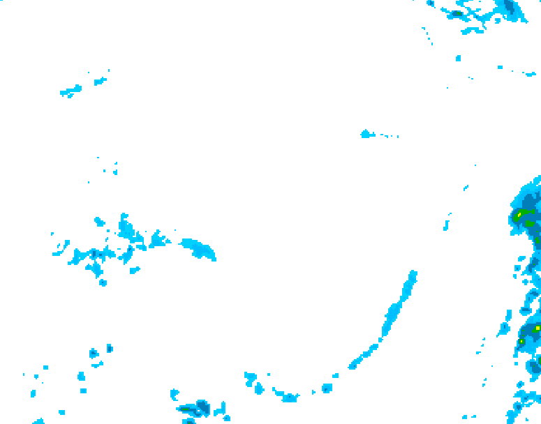 GDPS precipitation 126 hour forecast chart for Canada based on 2026/04/06 0000Z data