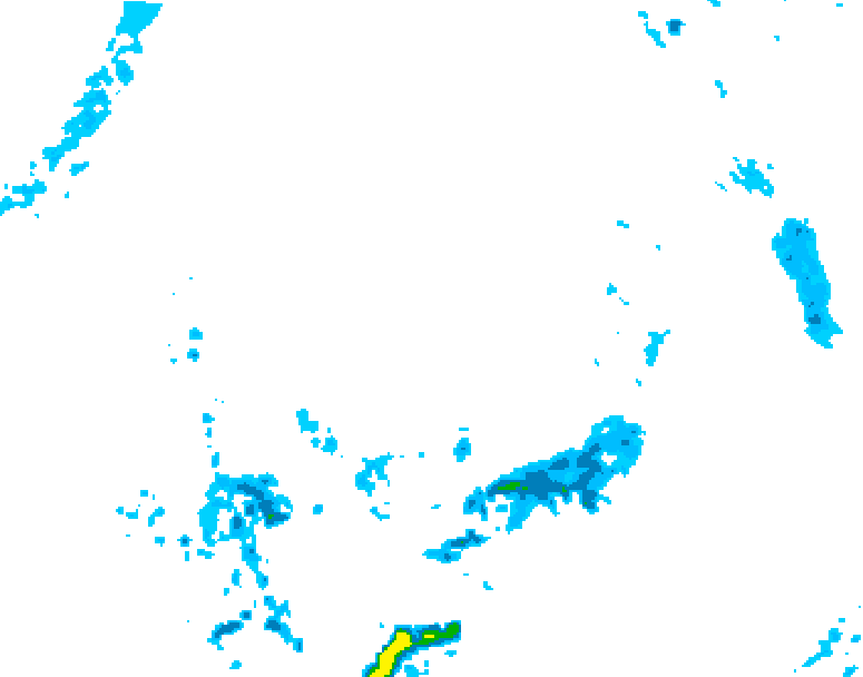 GDPS precipitation 174 hour forecast chart for Canada based on 2026/04/06 0000Z data