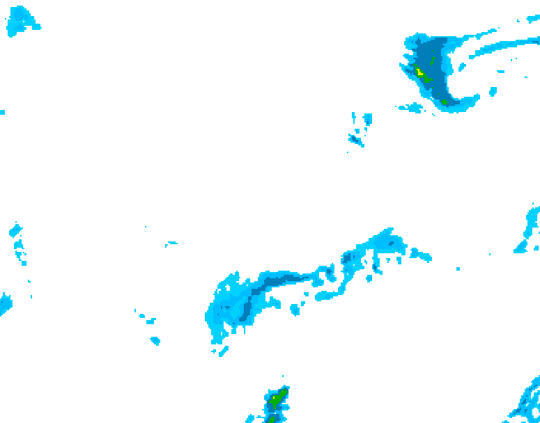 GDPS precipitation 210 hour forecast chart for Canada based on 2026/04/06 0000Z data