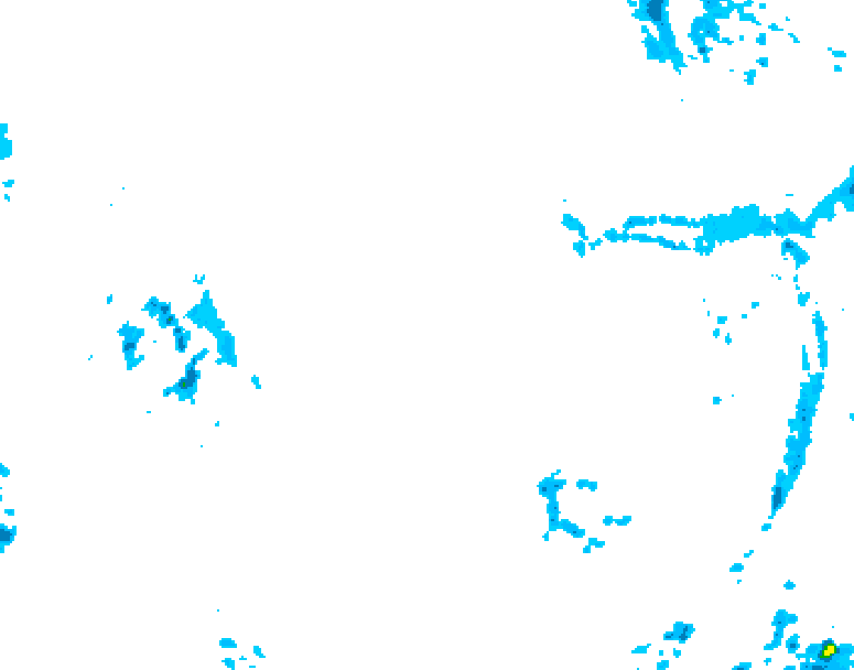 GDPS precipitation 012 hour forecast chart for Canada based on 2026/04/06 1200Z data