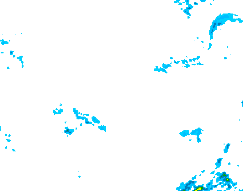 GDPS precipitation 030 hour forecast chart for Canada based on 2026/04/06 1200Z data