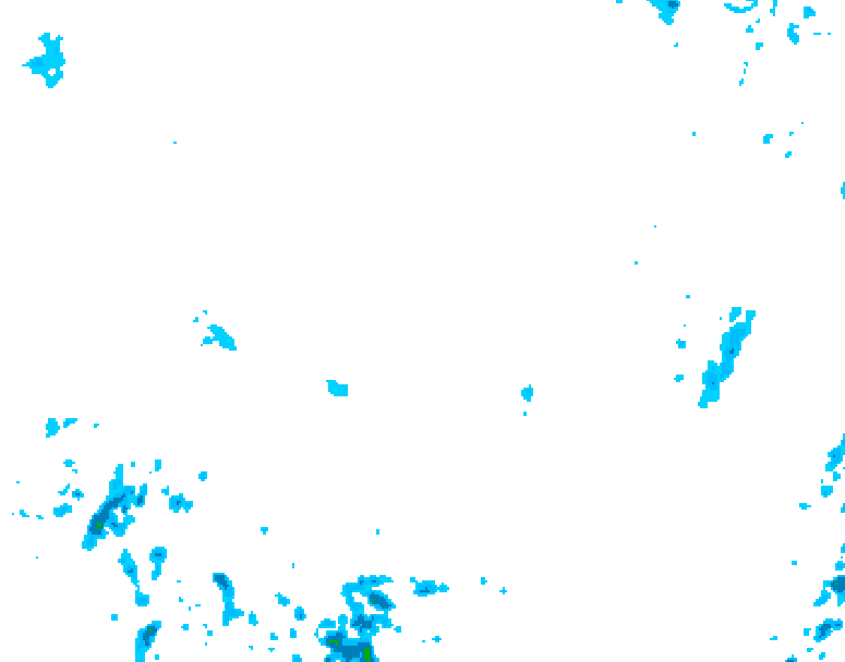GDPS precipitation 126 hour forecast chart for Canada based on 2026/04/06 1200Z data