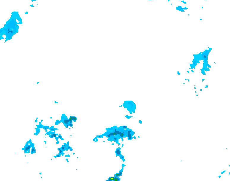 GDPS precipitation 150 hour forecast chart for Canada based on 2026/04/06 1200Z data
