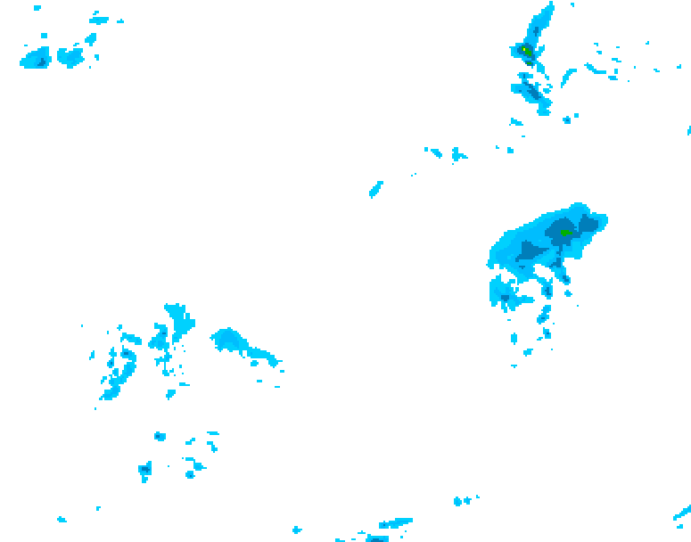 GDPS precipitation 222 hour forecast chart for Canada based on 2026/04/06 1200Z data