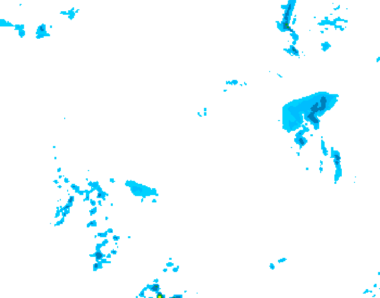 GDPS precipitation 228 hour forecast chart for Canada based on 2026/04/06 1200Z data