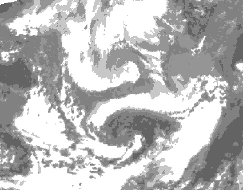 GDPS total cloud 078 hour forecast chart for Canada based on 2026/04/06 0000Z data
