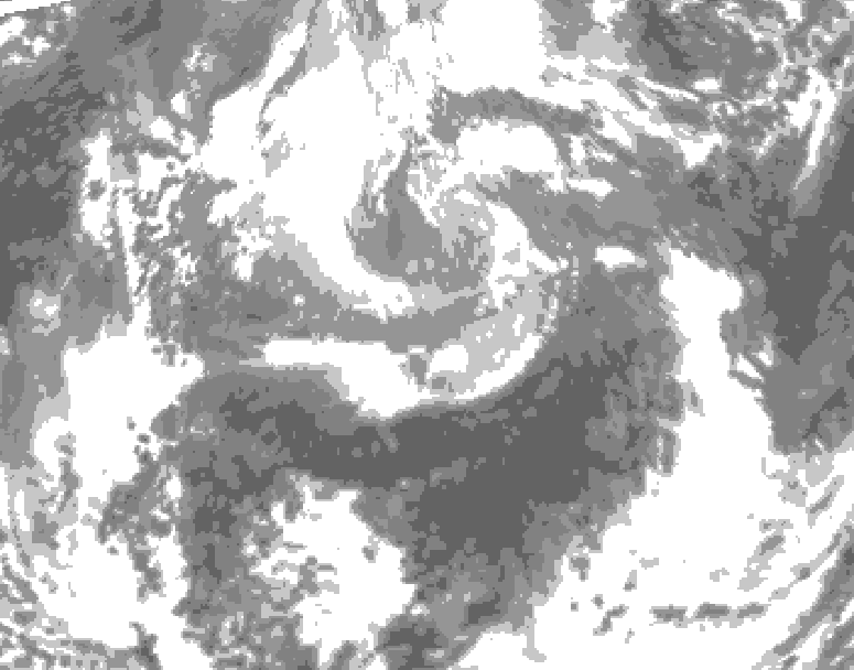 GDPS total cloud 168 hour forecast chart for Canada based on 2026/04/06 0000Z data