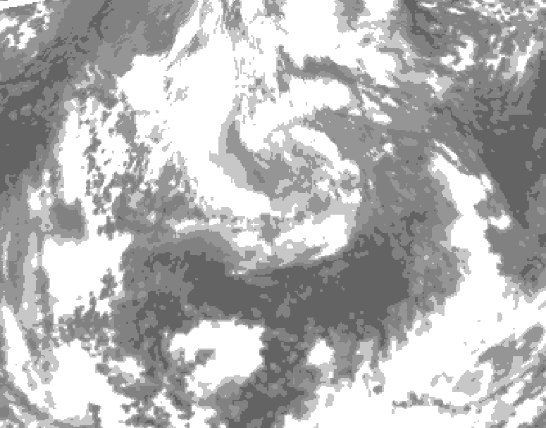 GDPS total cloud 174 hour forecast chart for Canada based on 2026/04/06 0000Z data