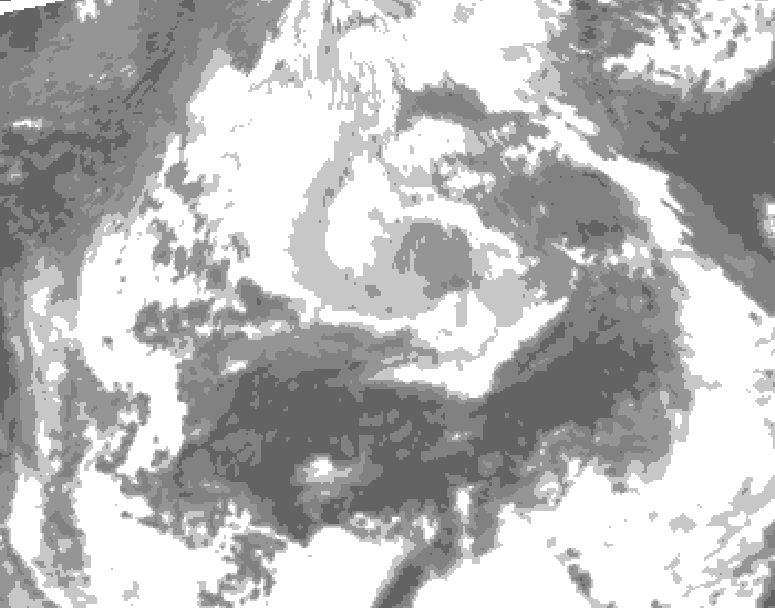 GDPS total cloud 186 hour forecast chart for Canada based on 2026/04/06 0000Z data