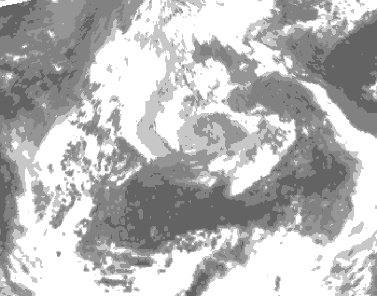 GDPS total cloud 192 hour forecast chart for Canada based on 2026/04/06 0000Z data