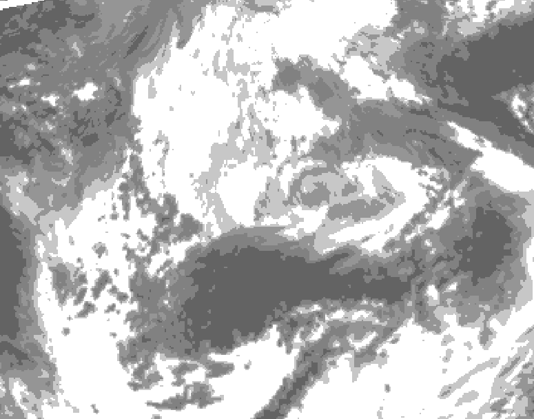 GDPS total cloud 198 hour forecast chart for Canada based on 2026/04/06 0000Z data