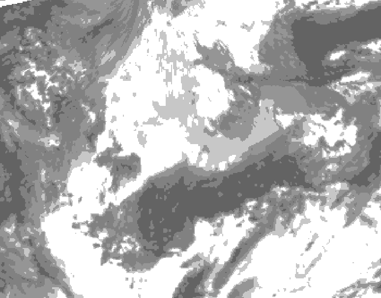 GDPS total cloud 210 hour forecast chart for Canada based on 2026/04/06 0000Z data