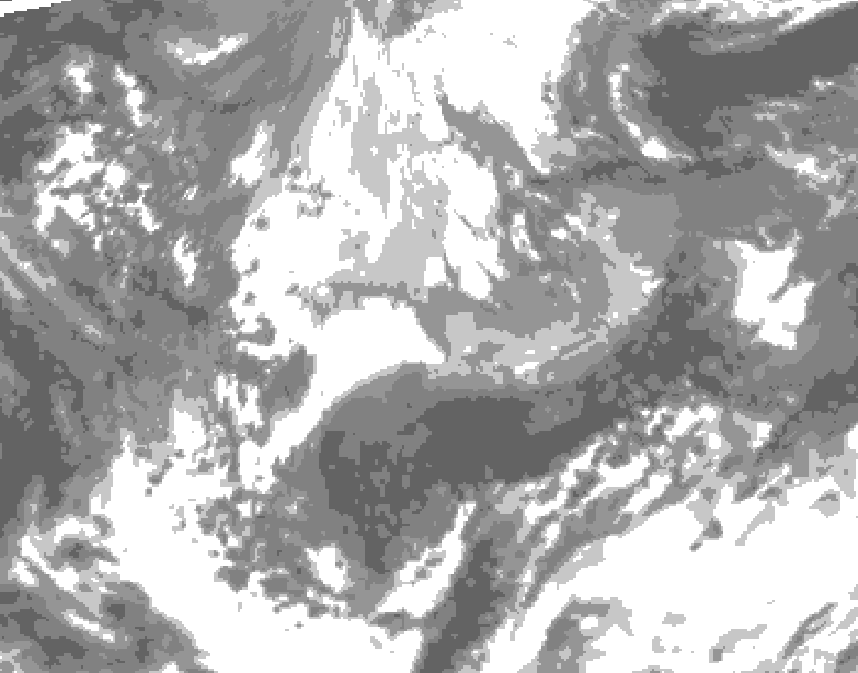 GDPS total cloud 216 hour forecast chart for Canada based on 2026/04/06 0000Z data