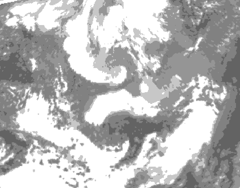 GDPS total cloud 060 hour forecast chart for Canada based on 2026/04/06 1200Z data