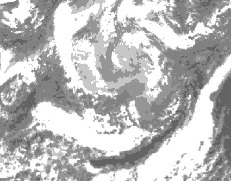GDPS total cloud 108 hour forecast chart for Canada based on 2026/04/06 1200Z data