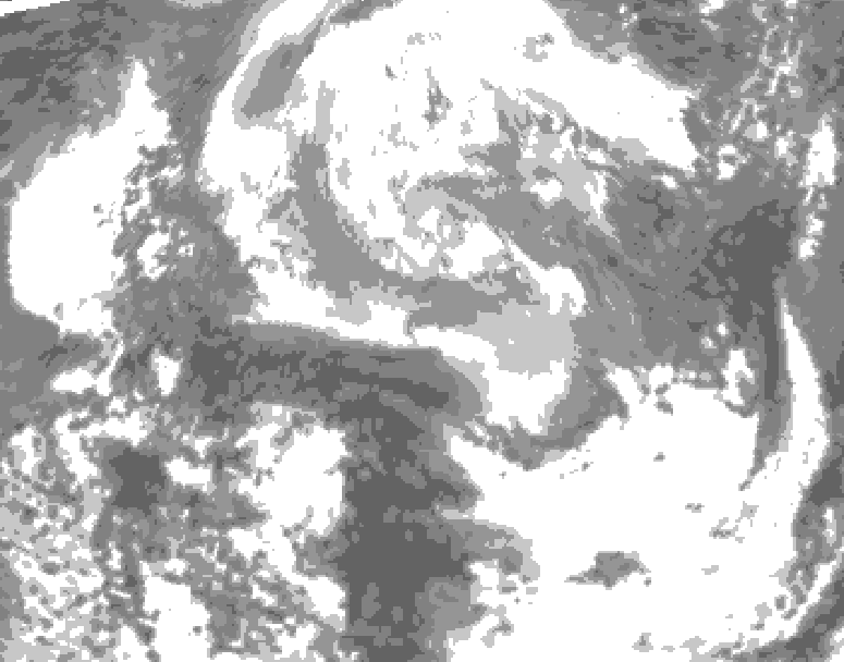 GDPS total cloud 138 hour forecast chart for Canada based on 2026/04/06 1200Z data