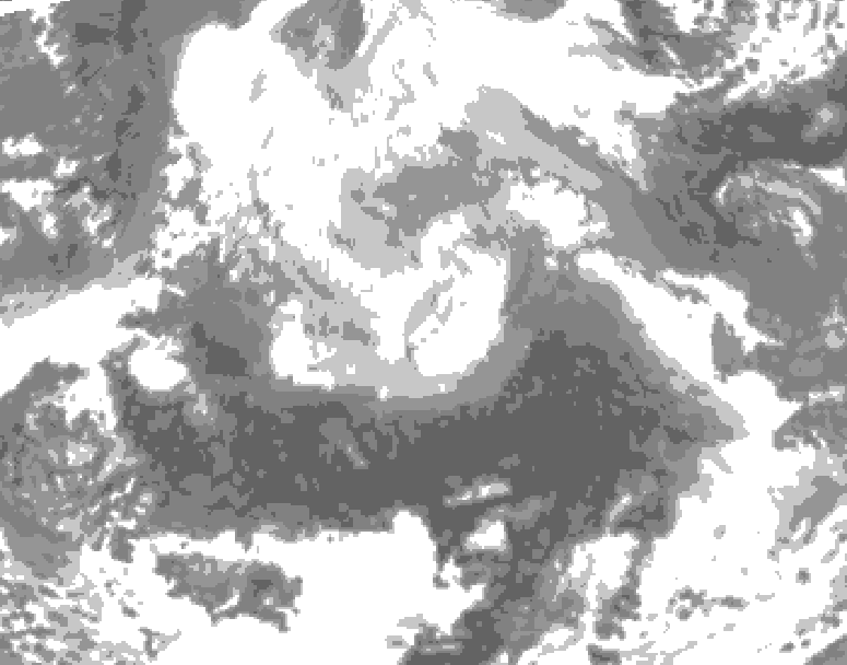 GDPS total cloud 168 hour forecast chart for Canada based on 2026/04/06 1200Z data