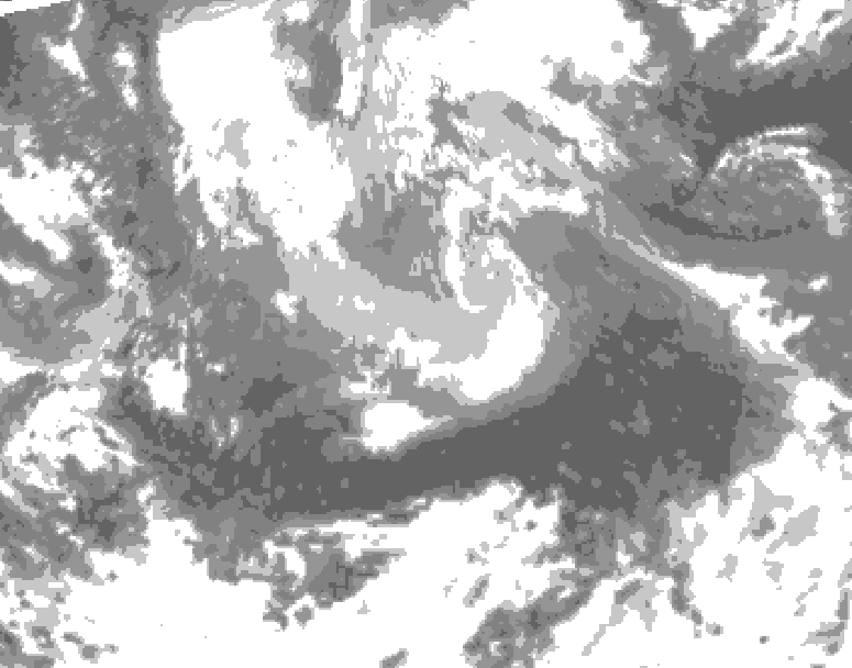 GDPS total cloud 180 hour forecast chart for Canada based on 2026/04/06 1200Z data