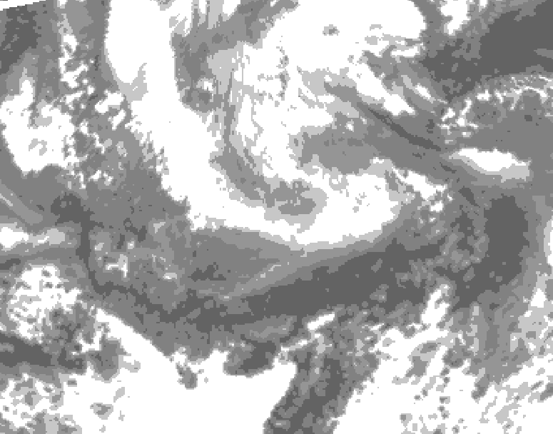 GDPS total cloud 192 hour forecast chart for Canada based on 2026/04/06 1200Z data