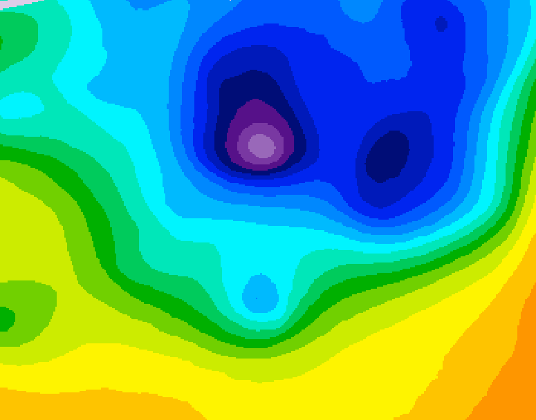 GDPS 500 millibar geopotential height 048 hour forecast chart for Canada based on 2026/04/07 0000Z data
