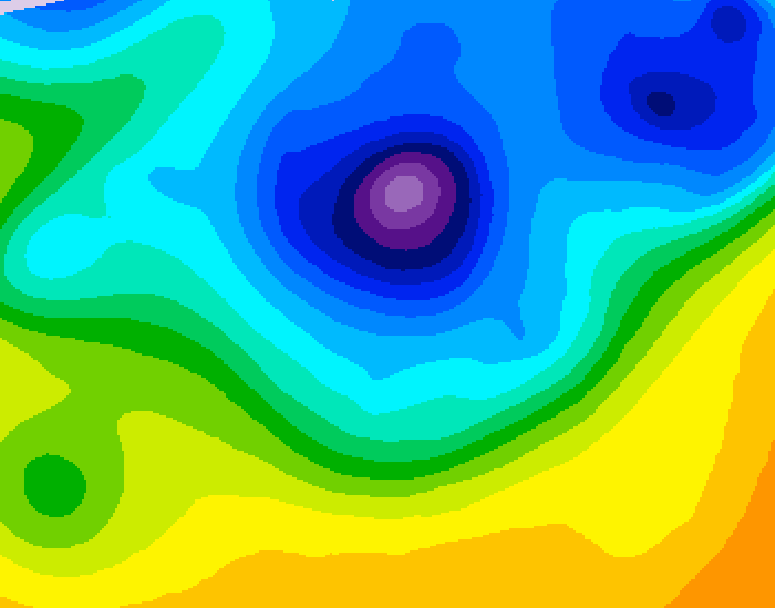 GDPS 500 millibar geopotential height 078 hour forecast chart for Canada based on 2026/04/07 0000Z data