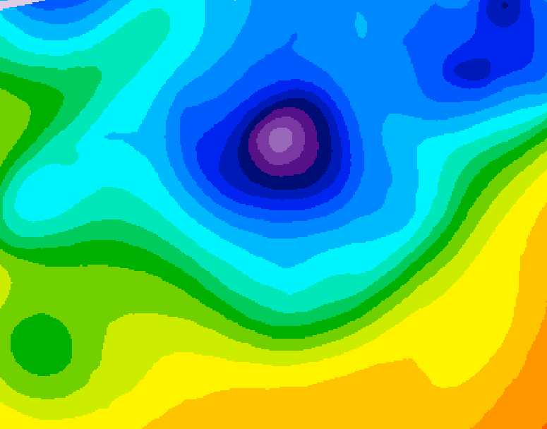 GDPS 500 millibar geopotential height 084 hour forecast chart for Canada based on 2026/04/07 0000Z data