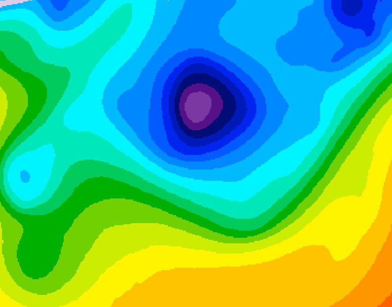 GDPS 500 millibar geopotential height 096 hour forecast chart for Canada based on 2026/04/07 0000Z data