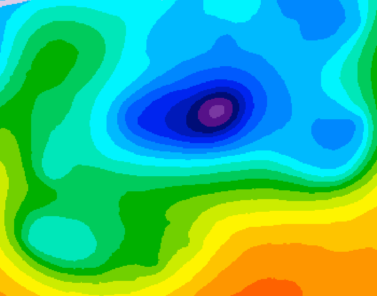 GDPS 500 millibar geopotential height 138 hour forecast chart for Canada based on 2026/04/07 0000Z data