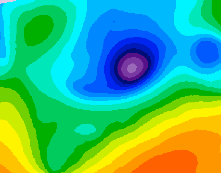 GDPS 500 millibar geopotential height 162 hour forecast chart for Canada based on 2026/04/07 0000Z data