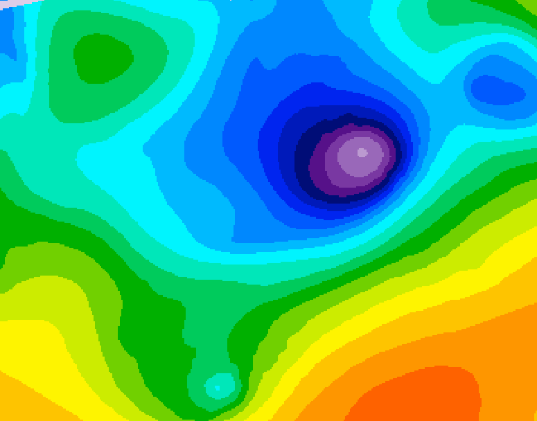 GDPS 500 millibar geopotential height 180 hour forecast chart for Canada based on 2026/04/07 0000Z data