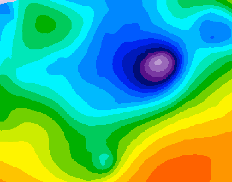 GDPS 500 millibar geopotential height 186 hour forecast chart for Canada based on 2026/04/07 0000Z data