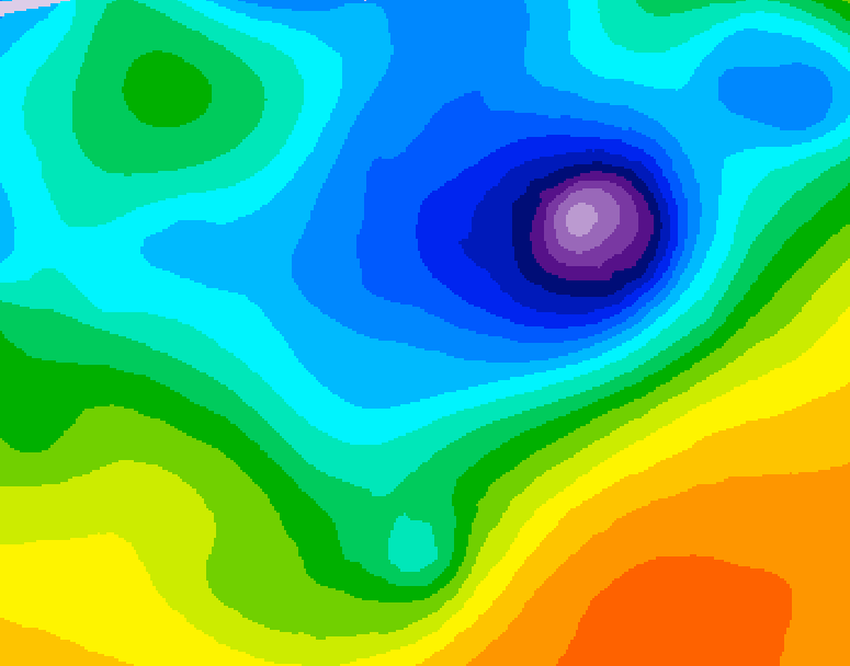 GDPS 500 millibar geopotential height 192 hour forecast chart for Canada based on 2026/04/07 0000Z data