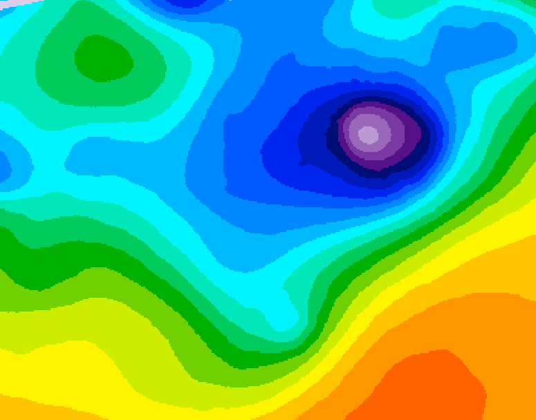 GDPS 500 millibar geopotential height 198 hour forecast chart for Canada based on 2026/04/07 0000Z data