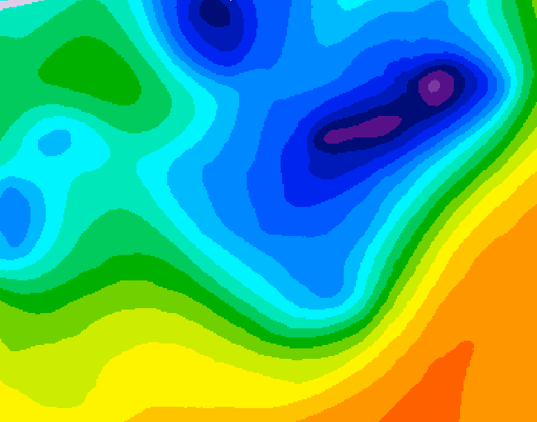 GDPS 500 millibar geopotential height 216 hour forecast chart for Canada based on 2026/04/07 0000Z data
