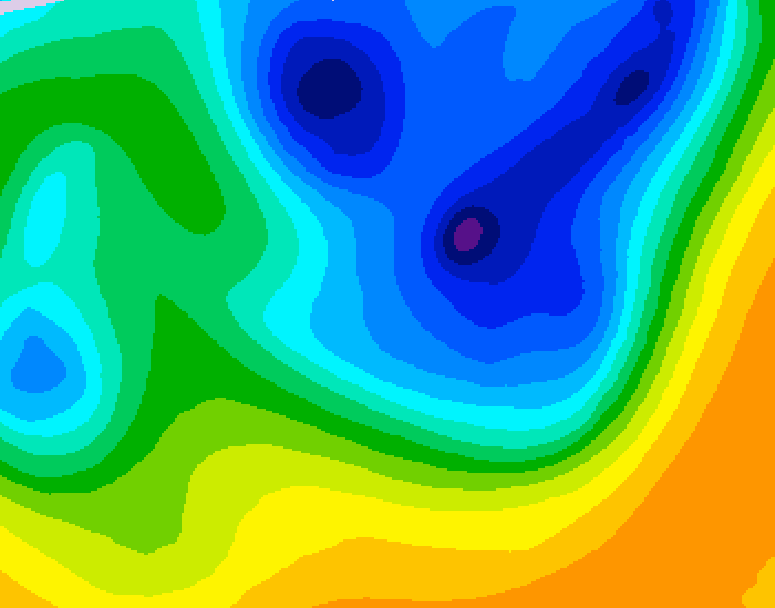GDPS 500 millibar geopotential height 234 hour forecast chart for Canada based on 2026/04/07 0000Z data